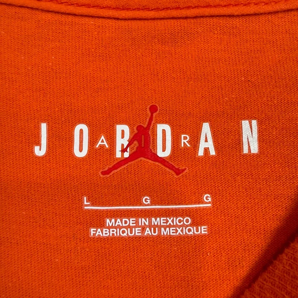 Jordan T-Shirt Mens Large Orange In Your Dreams In Your Nightmares Graphic Tee